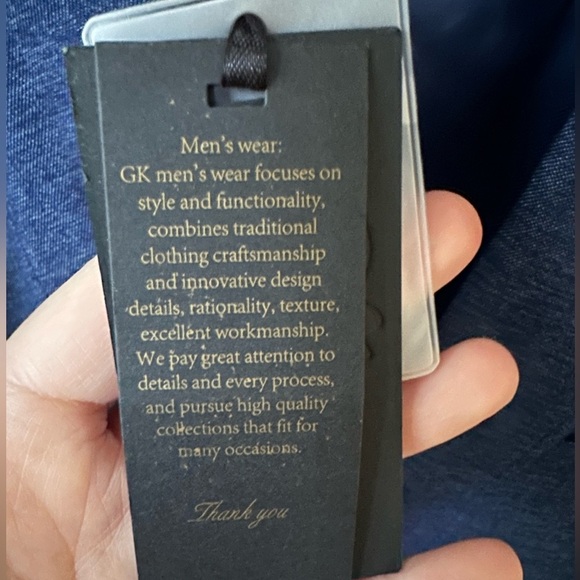 NWT-Grace Karin Men’s Blazer Blue‎ Size 40L (L) - Picture 5 of 8